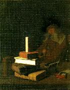 Isaac van Ostade insomnad student oil